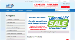 Desktop Screenshot of elitepondpumps.com